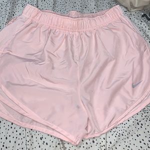 baby pink nike shorts, size small